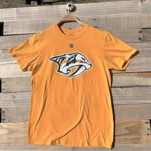 Men’s Reebok Nashville Predators #12 Fisher short sleeve tee shirt Size M